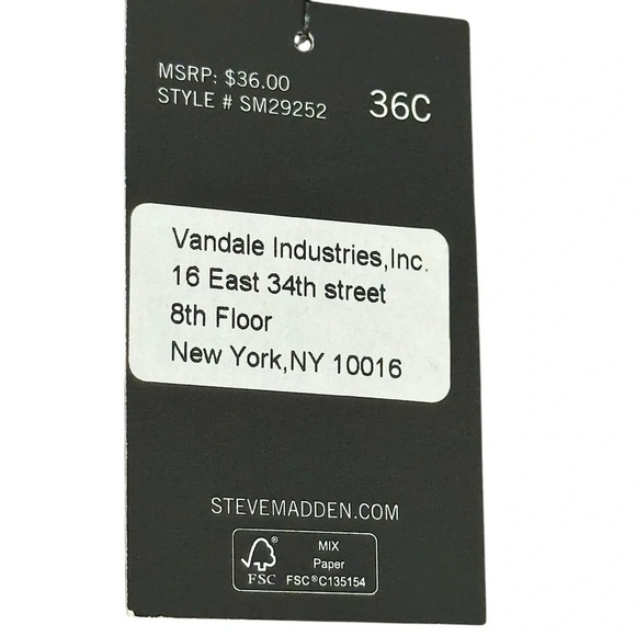 STEVE MADDEN Rhinestone Glam Corset BLACK Silky Soft SZ 36C - Picture 5 of 9